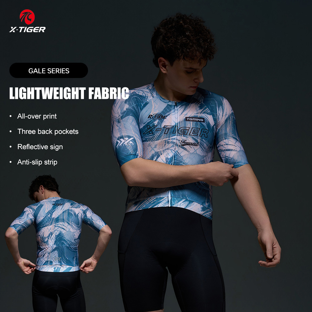 X Nutrition - Camisa de Ciclismo Masculina X-TIGER de