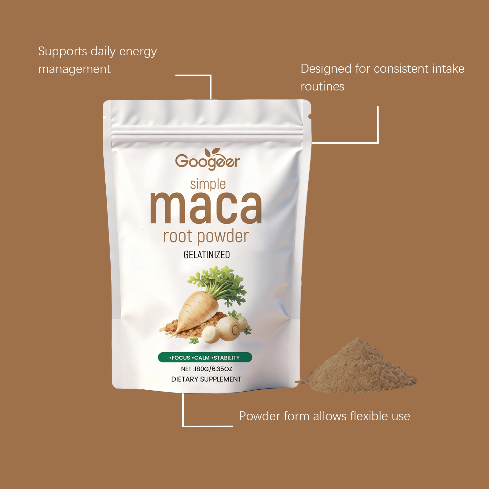 Pó de Raiz de Maca Pura, Pó Nu - Roots Nutrition & Fitness Inglewood Photos avaliação e preço