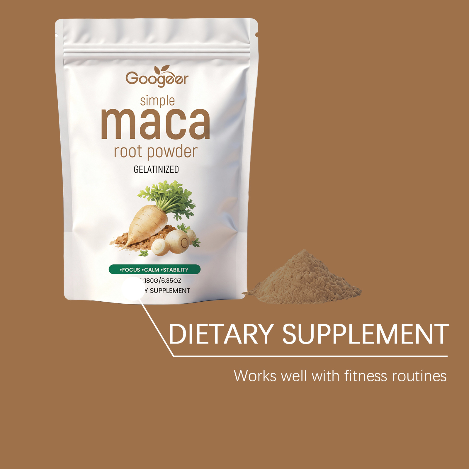 Pó de Raiz de Maca Pura, Pó Nu - Roots Nutrition & Fitness Inglewood Photos avaliação e preço